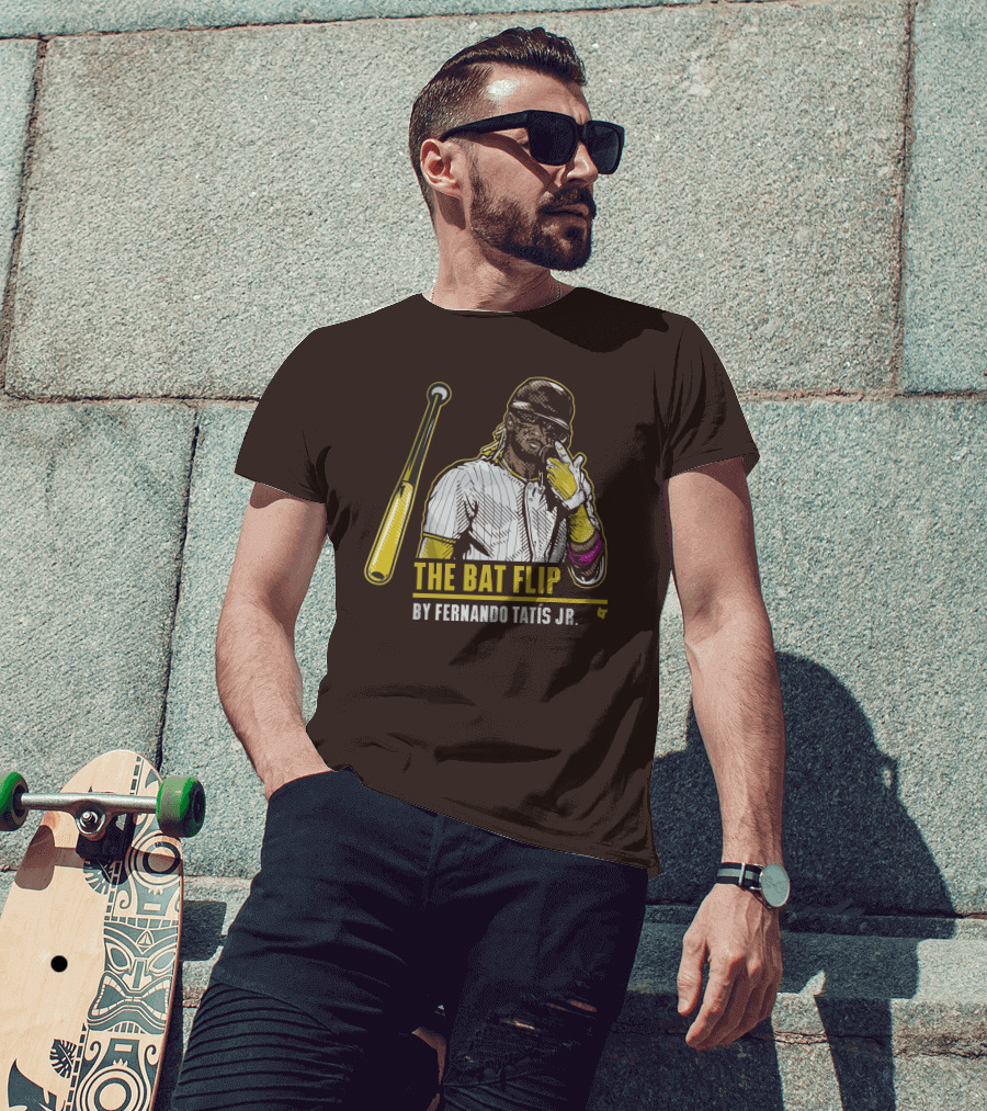The Bat Flip By Fernando Tatis Jr. San Diego Padres T-Shirt