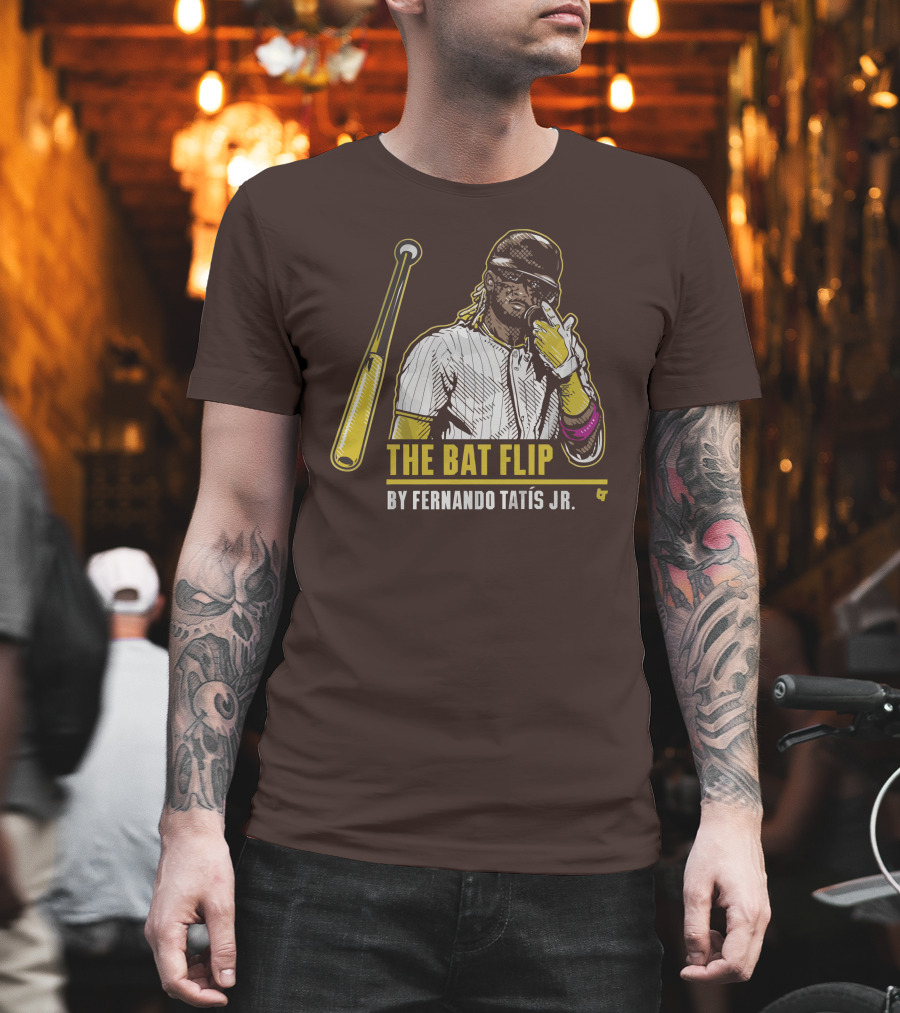 The Bat Flip by Fernando Tatis Jr. San Diego Padres T-Shirt
