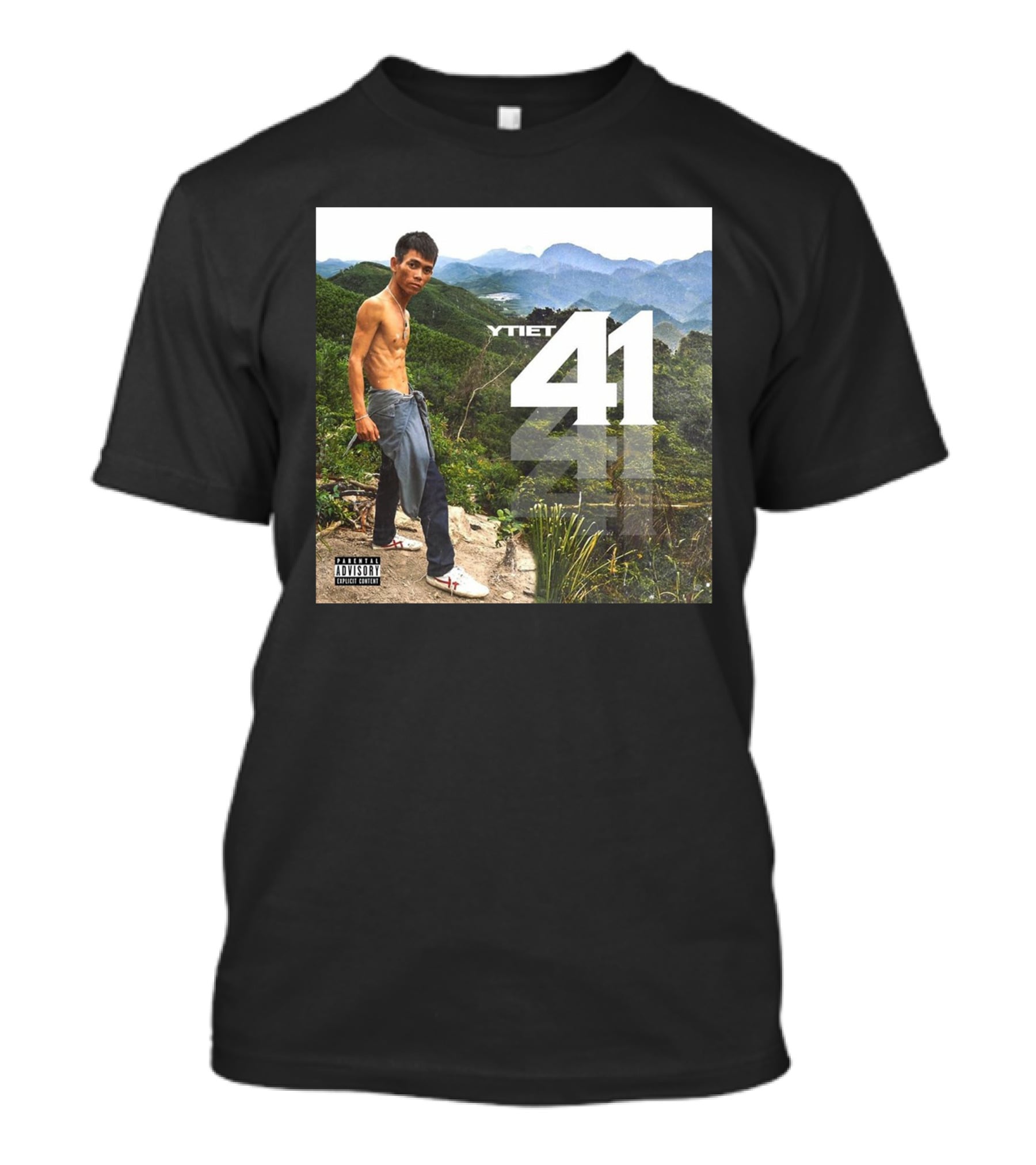 YTiet 41 Parental Advisory Explicit Content T-Shirt