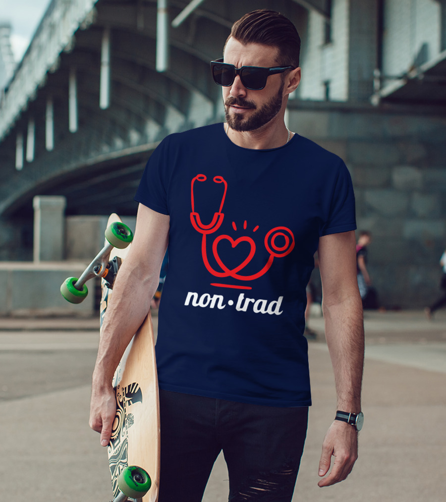 Non Trad Stethoscope Heart Valentine's Day Collection T-Shirt