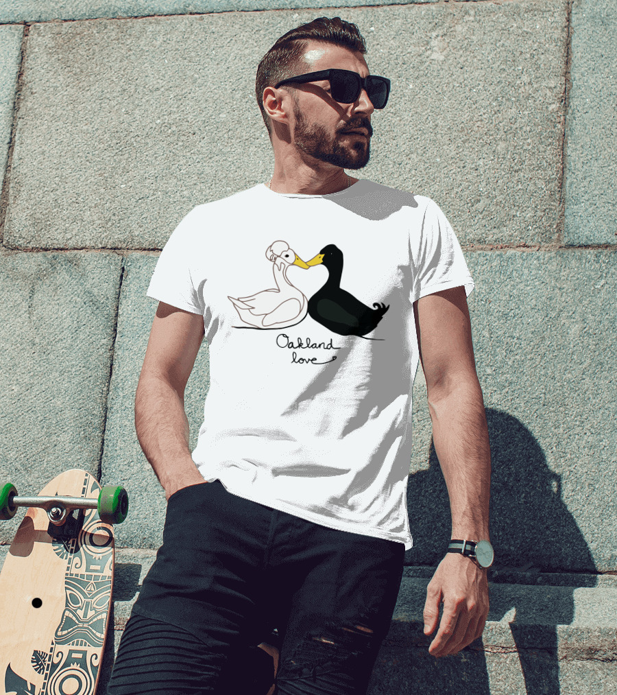 Oakland Love Cutest Duck Couple T-Shirt