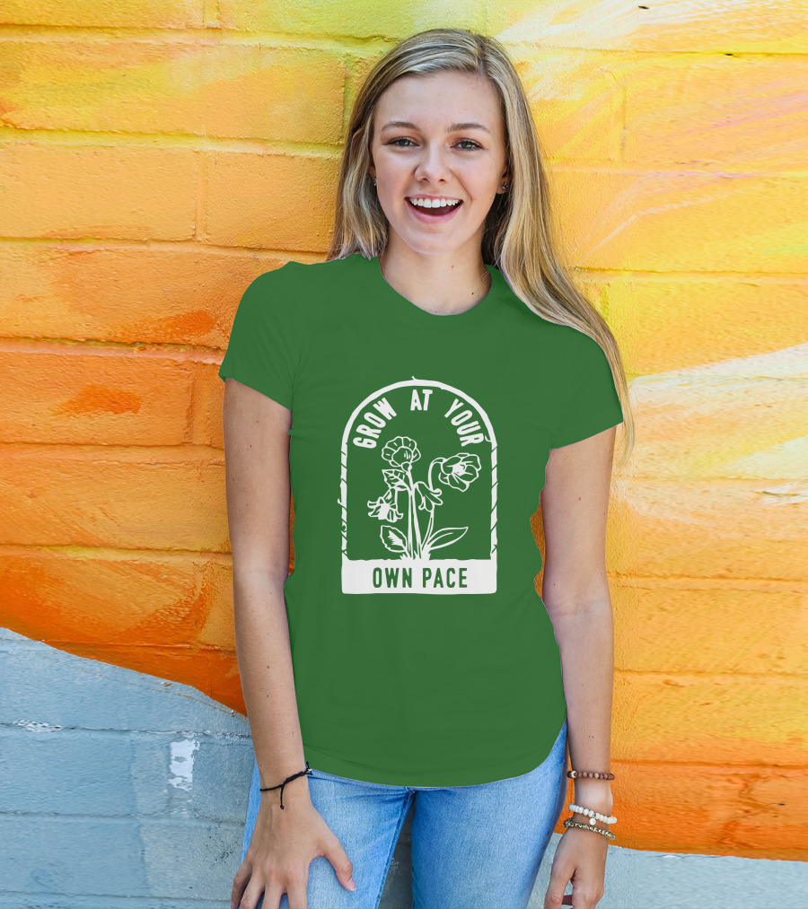 Grow At Your Own Pace Botanical Archway T-Shirt