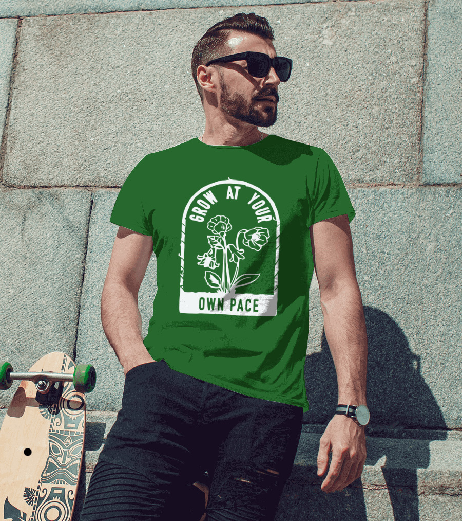 Grow At Your Own Pace Botanical Archway T-Shirt