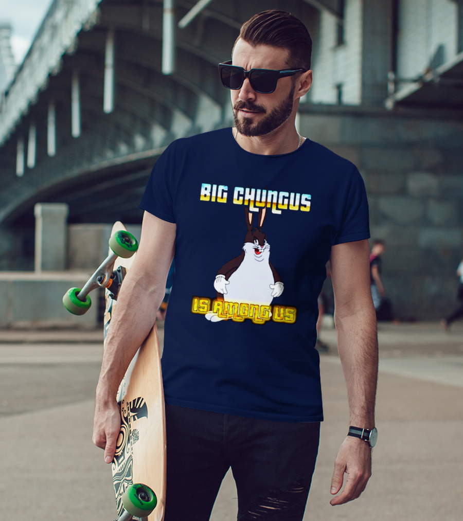 Big Chungus Among Us Meme Crossover T-Shirt