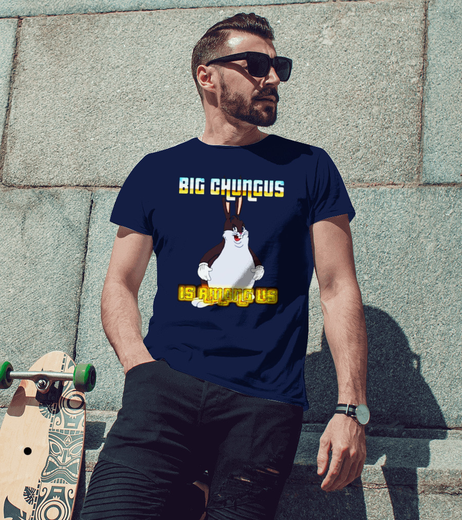 Big Chungus Among Us Meme Crossover T-Shirt