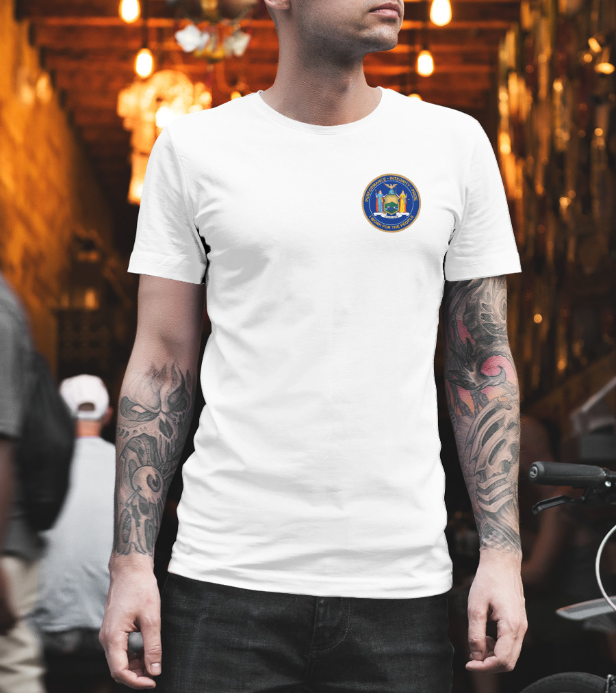 Cuomo Polo New York State Seal Leadership Service Integrity Courage Honor T-Shirt