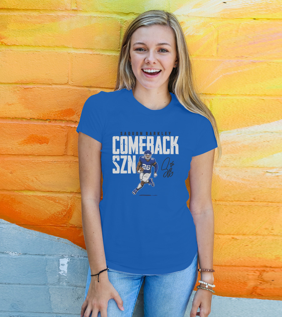 Saquon Barkley Comeback SZN 26 Football T-Shirt