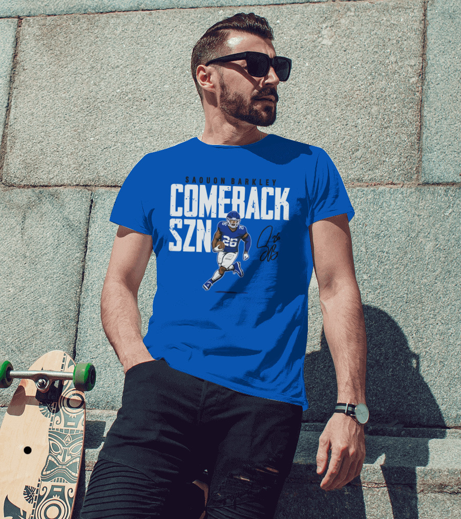 Saquon Barkley Comeback SZN 26 Football T-Shirt