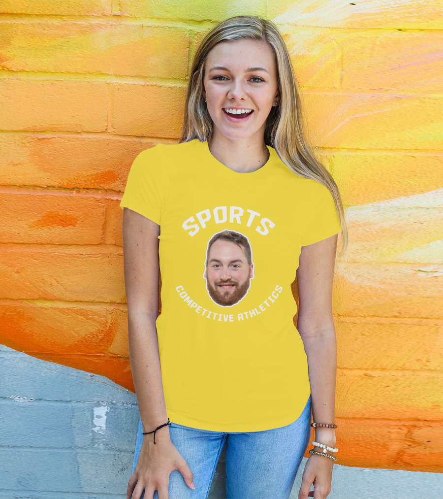 Sports Competitive Athletics Bearded Face T-Shirt