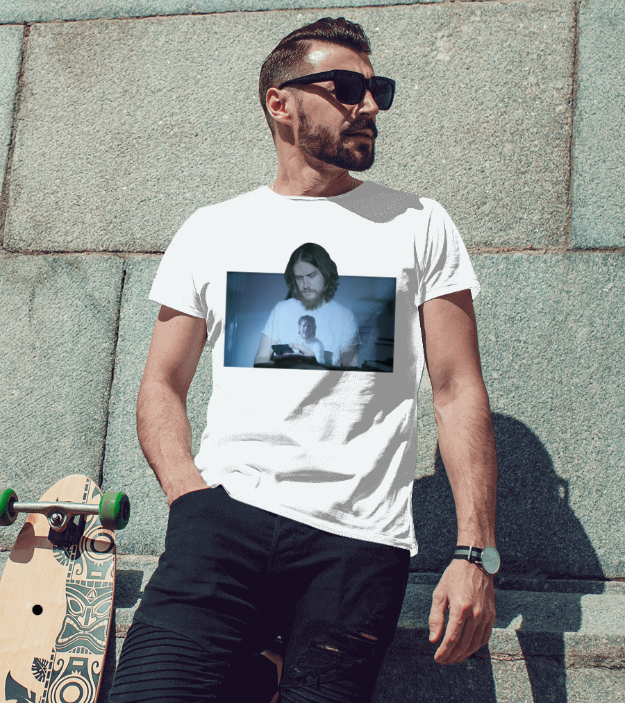 Projection Bo Burnhams White Shirt Digital Illumination T-Shirt
