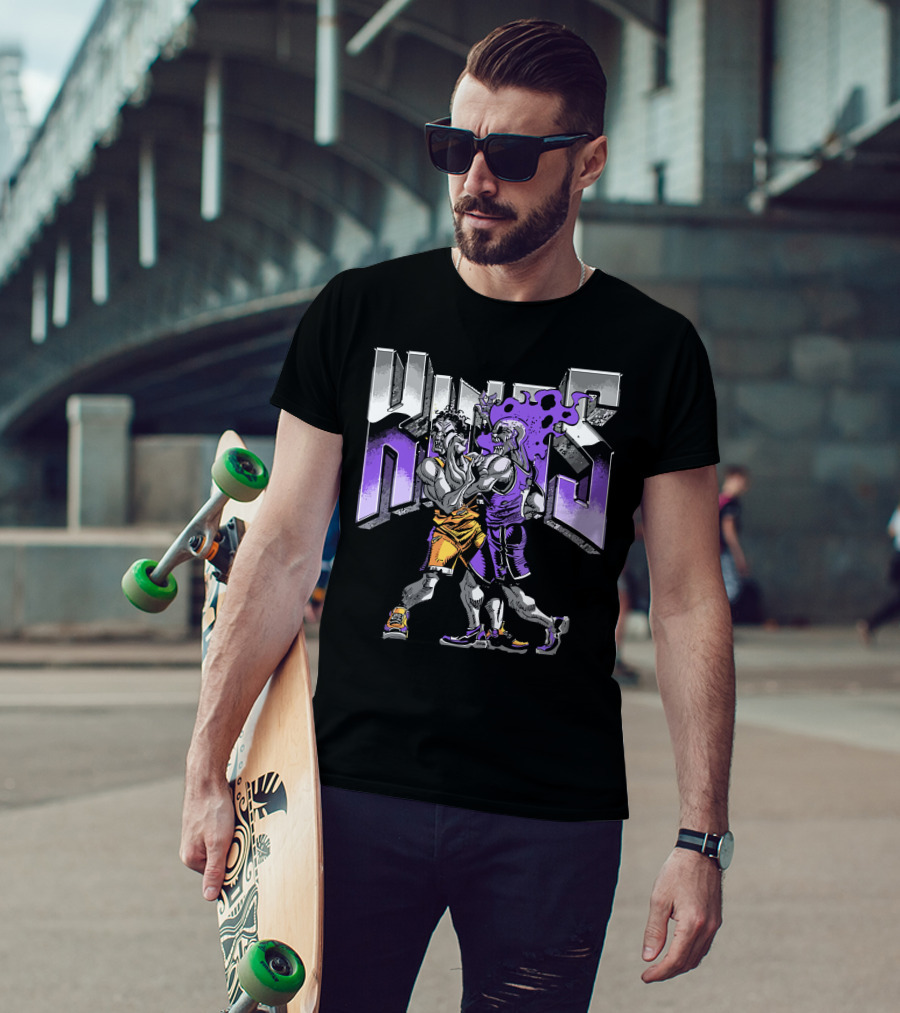 Sacramento Kings Revenge Of The Dead Basketball Duel Zombie Warriors T-Shirt