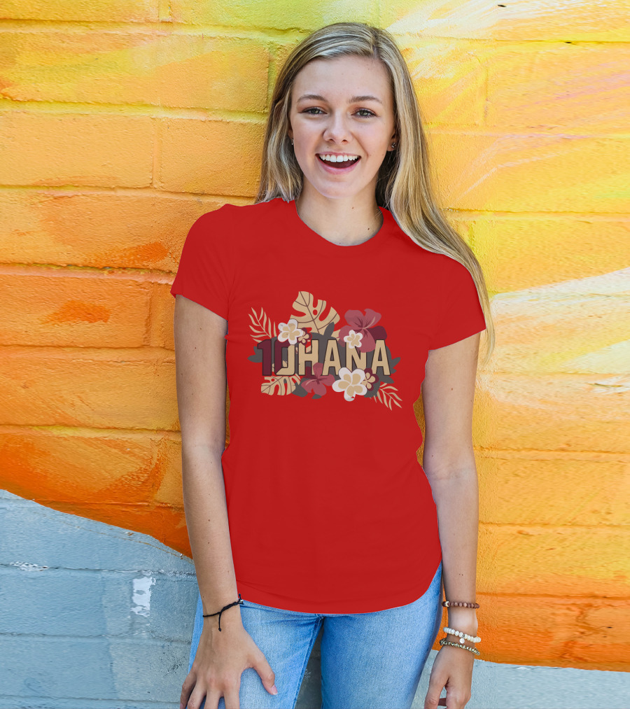 Mckenzie Milton 10Hana Hawaiian Garnet Floral T-Shirt