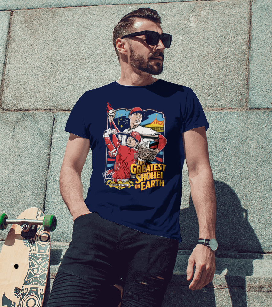 Shohei Ohtani Pitcher And Batter The Greatest Shohei On Earth T-Shirt