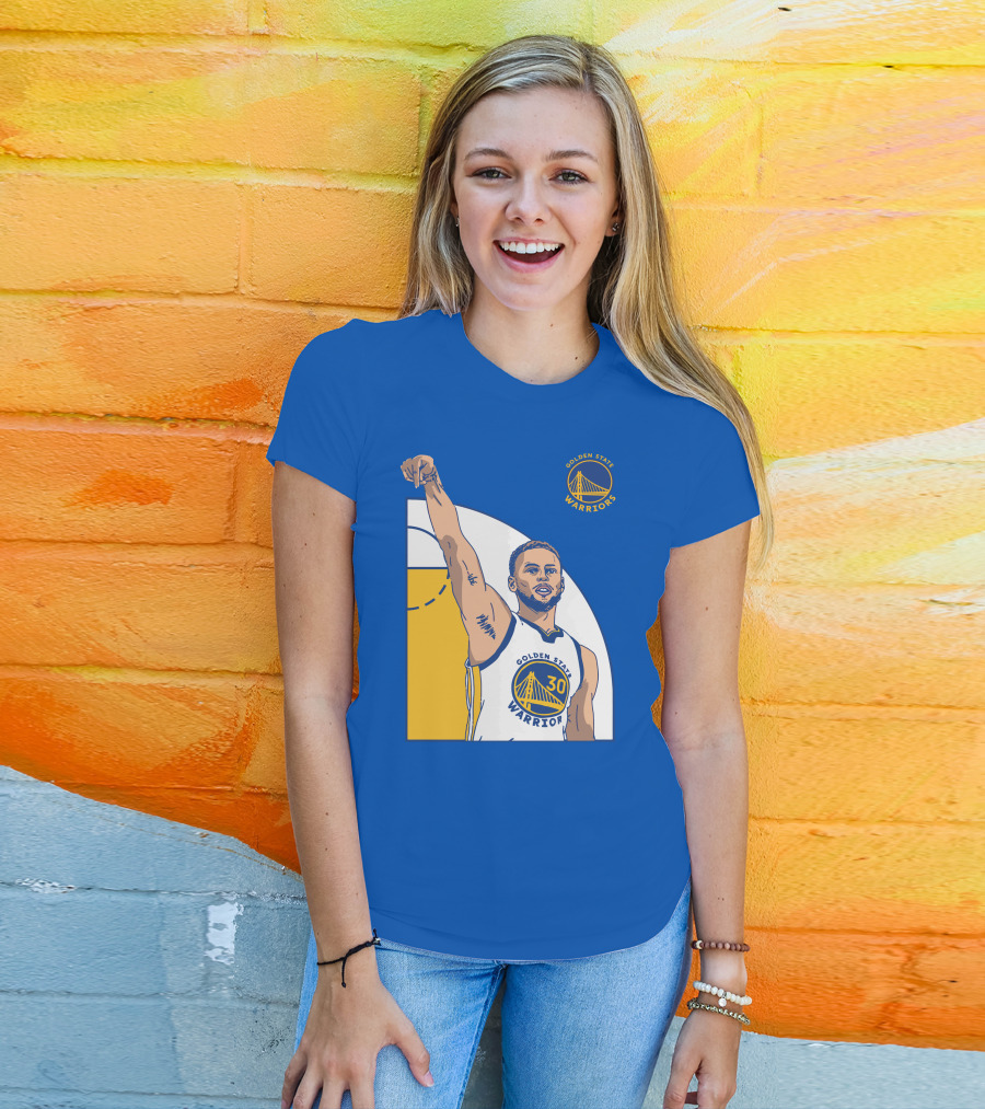Stephen Curry Golden State Warriors NBA Royal 30 T-Shirt
