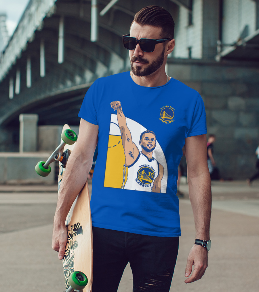 Stephen Curry Golden State Warriors NBA Royal 30 T-Shirt