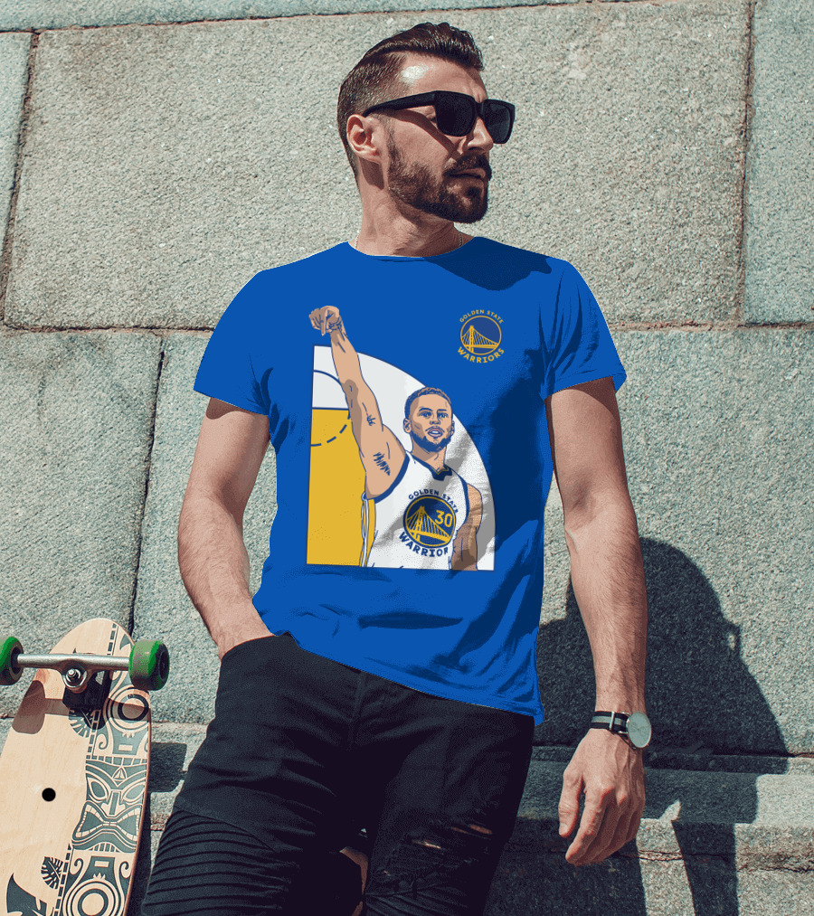 Stephen Curry Golden State Warriors NBA Royal 30 T-Shirt