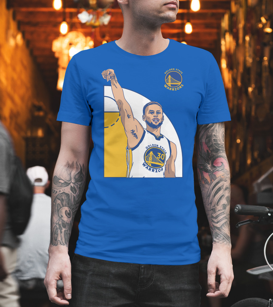 Stephen Curry Golden State Warriors NBA Royal 30 T-Shirt