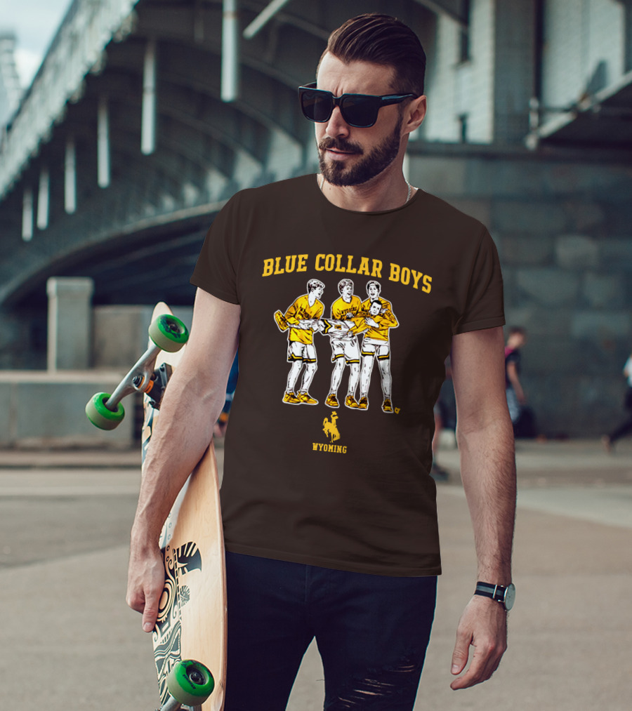 Blue Collar Boys Wyoming Basketball Team T-Shirt