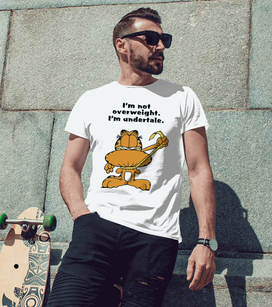 I'm Not Overweight I'm Undertale Garfield Image T-Shirt