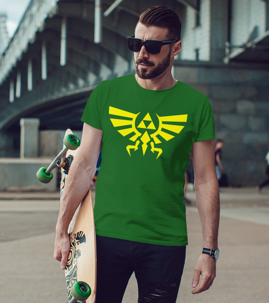 Triforce Hylian Crest And Cargo Shorts T-Shirt
