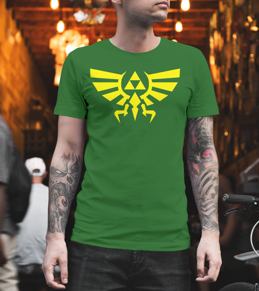 Triforce Hylian Crest and Cargo Shorts T-Shirt