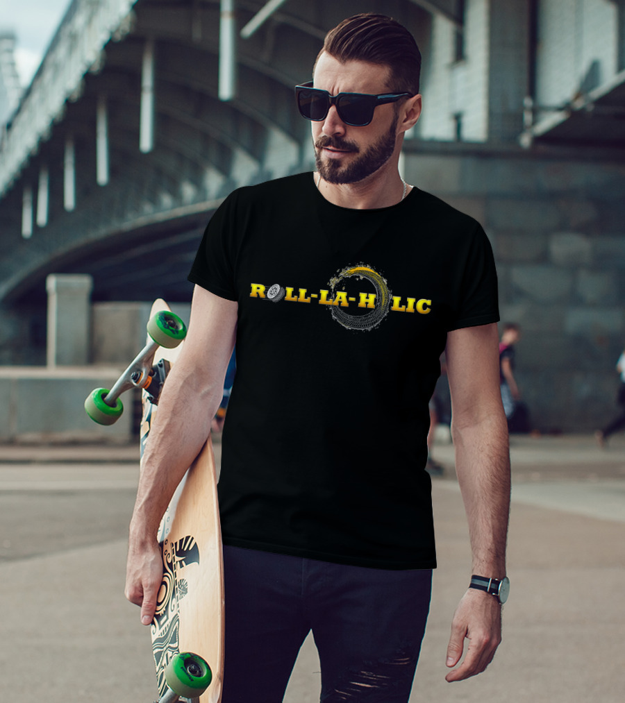 Roll-La-Holic Tire Tread Circular T-Shirt