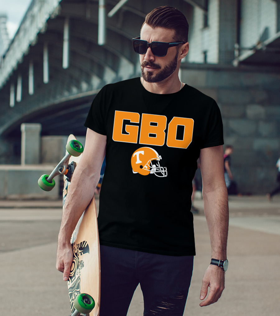 GBO Tennessee Football Go Big Orange T Helmet T-Shirt