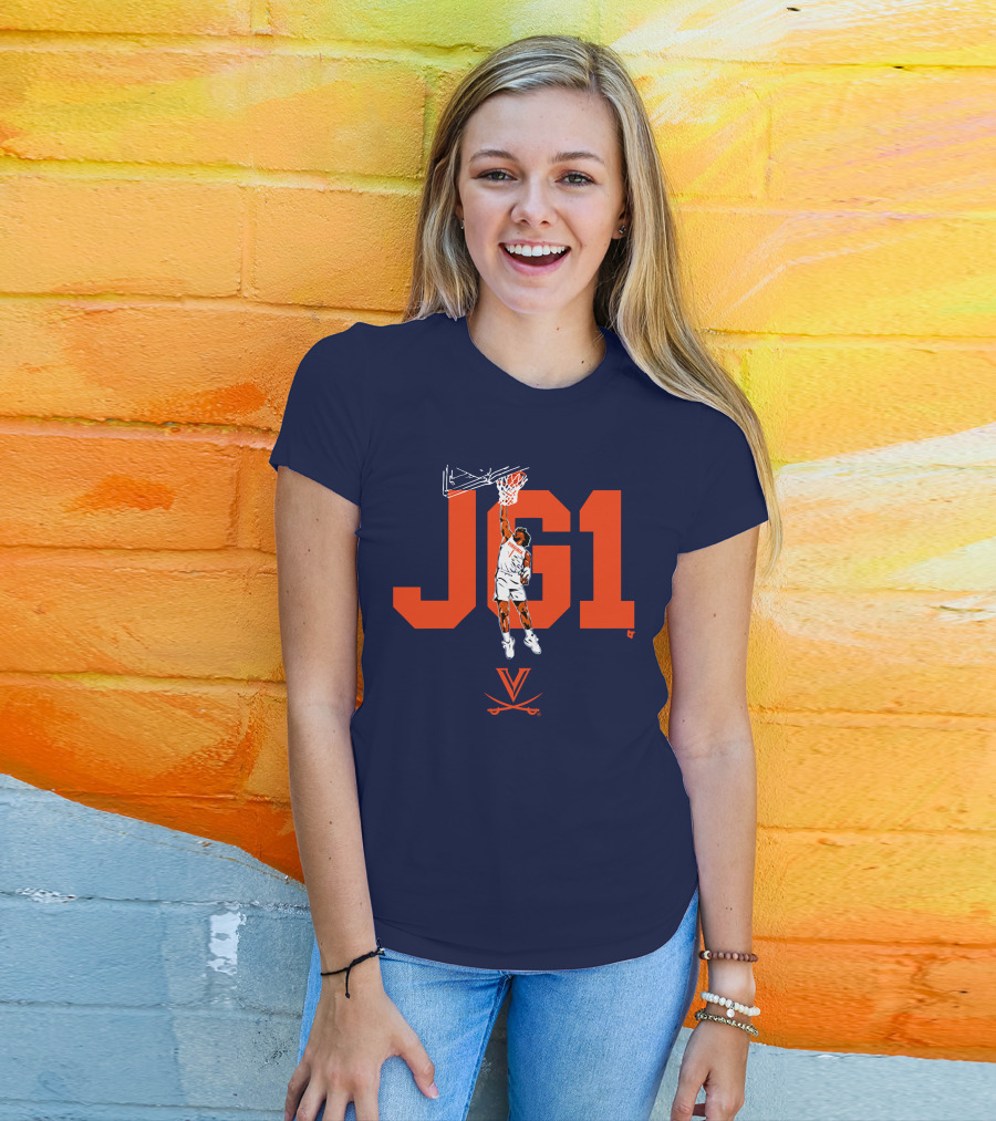 Virginia Basketball Jayden Gardner JG1 Dunk T-Shirt