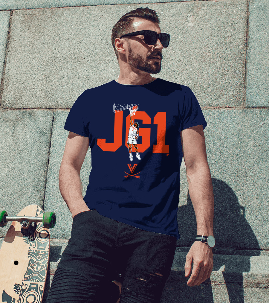 Virginia Basketball Jayden Gardner JG1 Dunk T-Shirt
