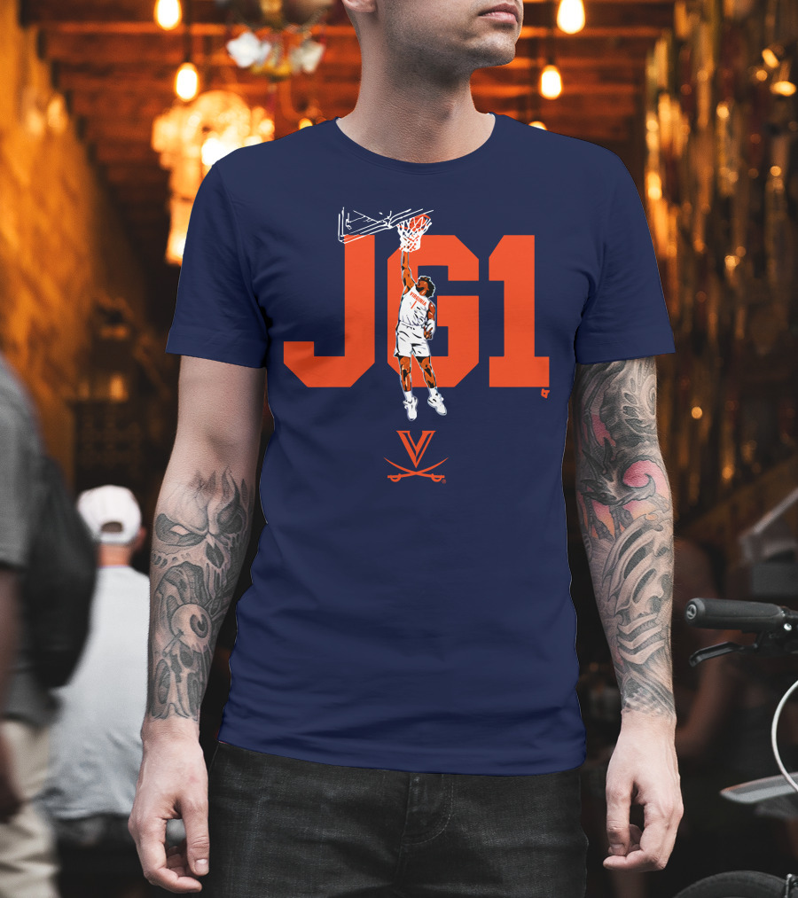 Virginia Basketball Jayden Gardner JG1 Dunk T-Shirt