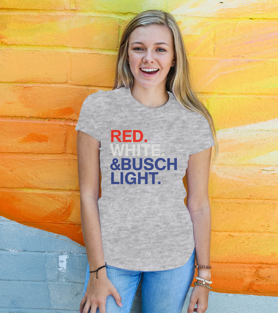Rodney Davis Red White And Busch Light T-Shirt