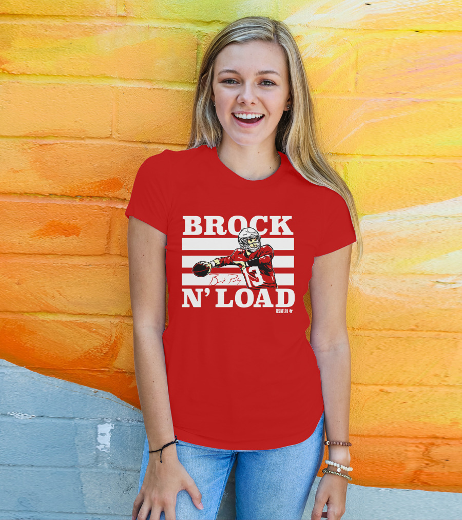BROCK PURDY BROCK N LOAD NFLPA Football T-Shirt