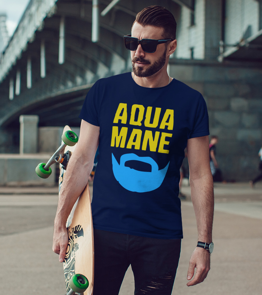 Aqua Mane Steven Adams Beard T-Shirt