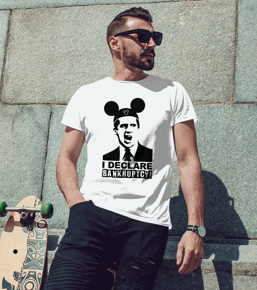 I Declare Bankruptcy Parody With Mickey Ears T-Shirt