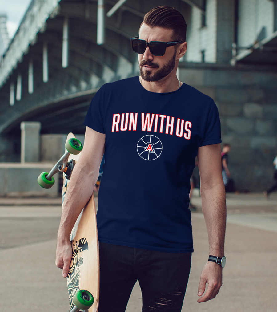 RUN WITH US Arizona Basketball A T-Shirt
