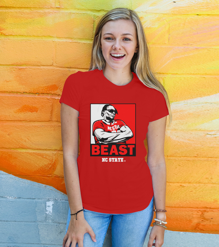 NC State Basketball DJ Burns Beast Shades T-Shirt