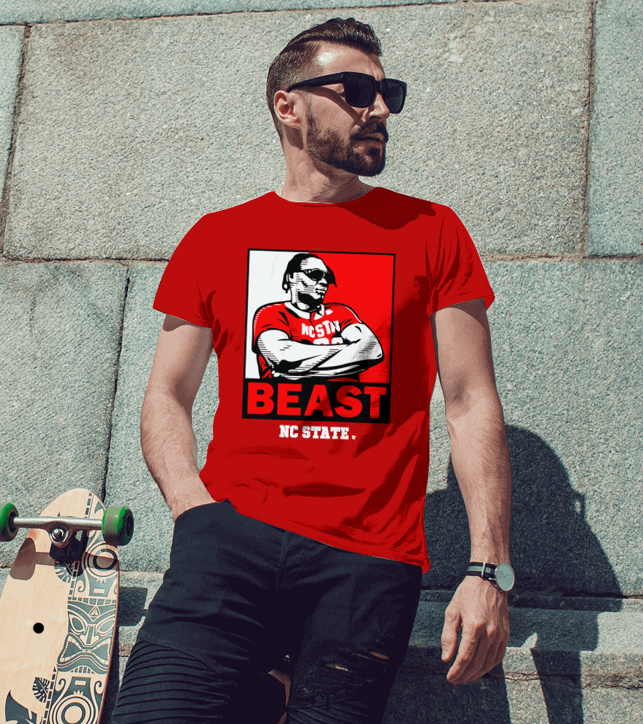 NC State Basketball DJ Burns Beast Shades T-Shirt
