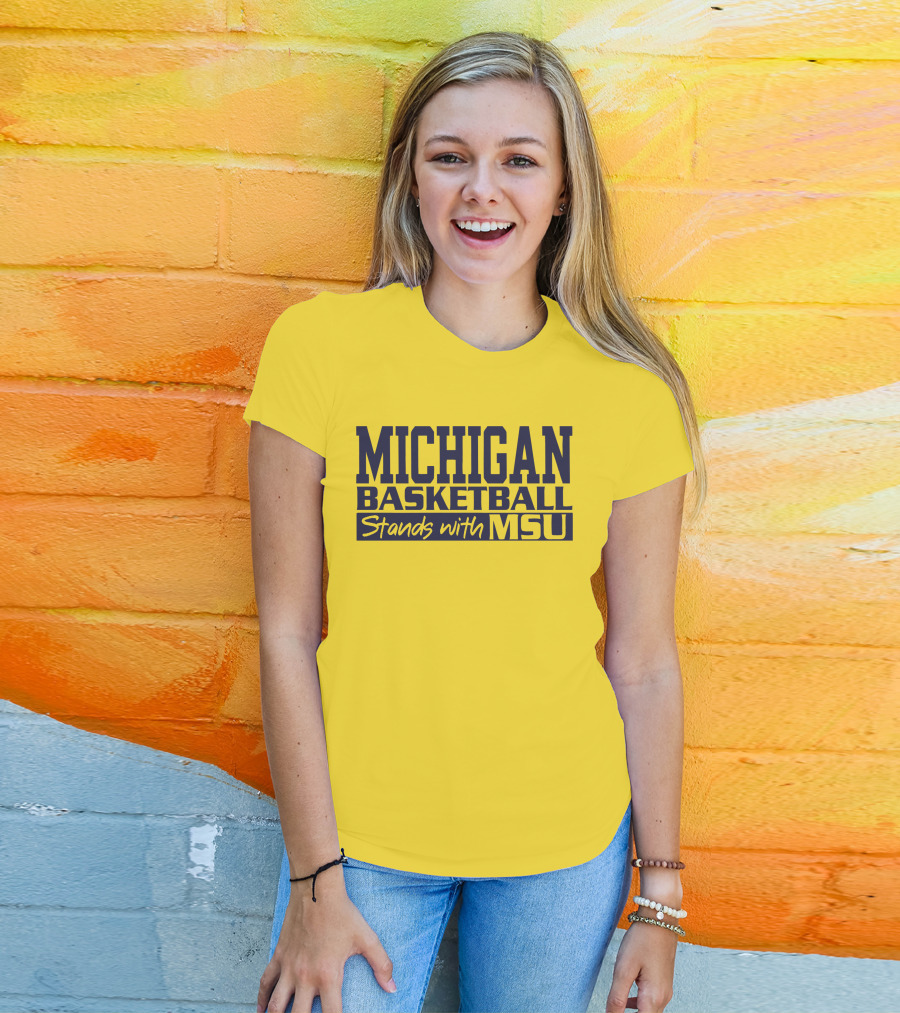 Michigan Basketball Supports Msu Solidarity T-Shirt