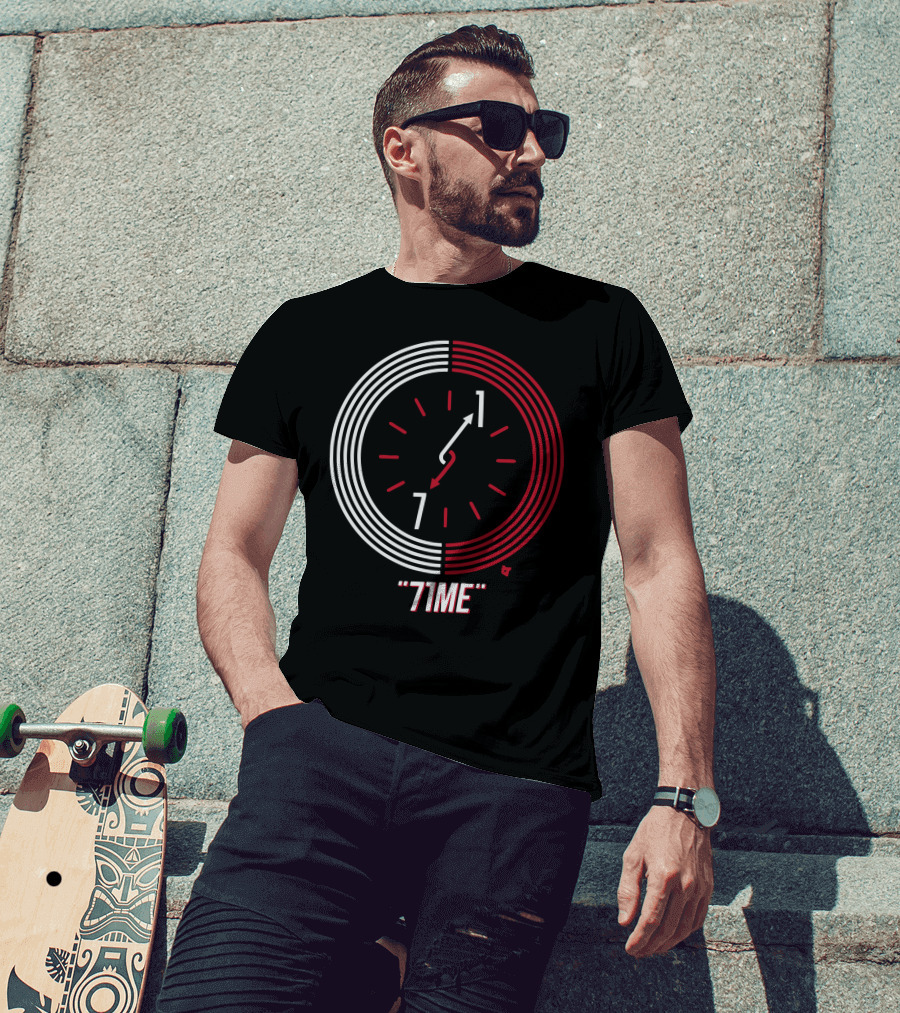 71ME Clock Countdown Red And White Dial T-Shirt