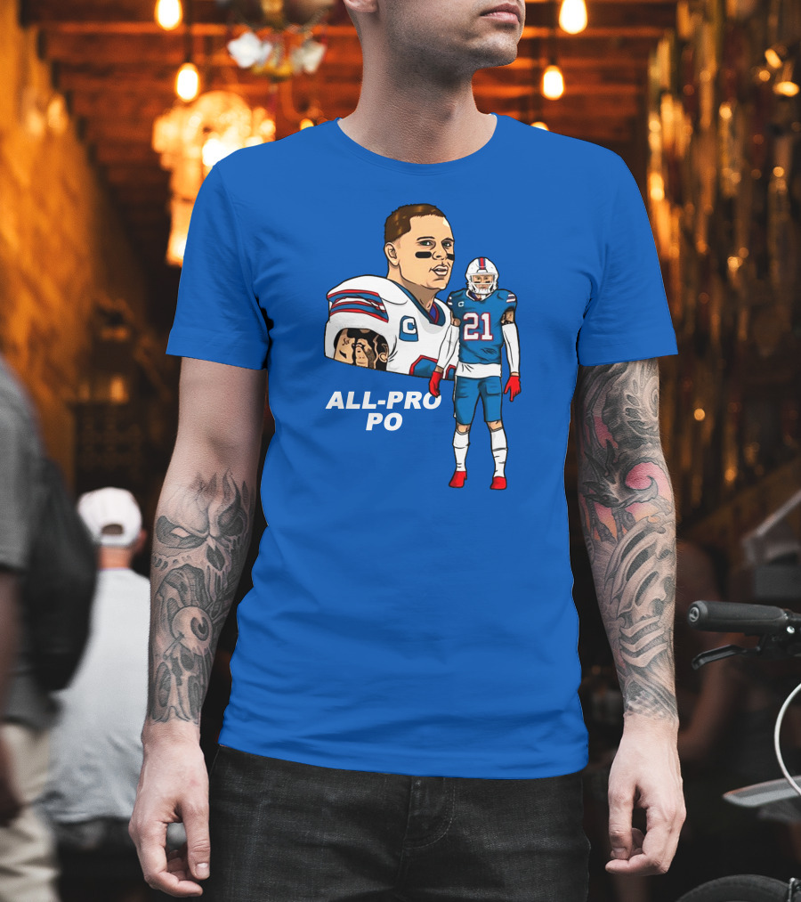 Jordan Poyer All-Pro Po Football T-Shirt