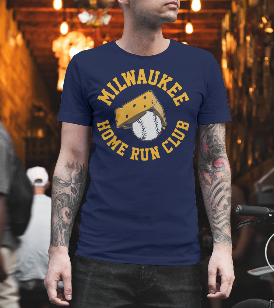 Milwaukee Home Run Club Cheese Baseball T-Shirt