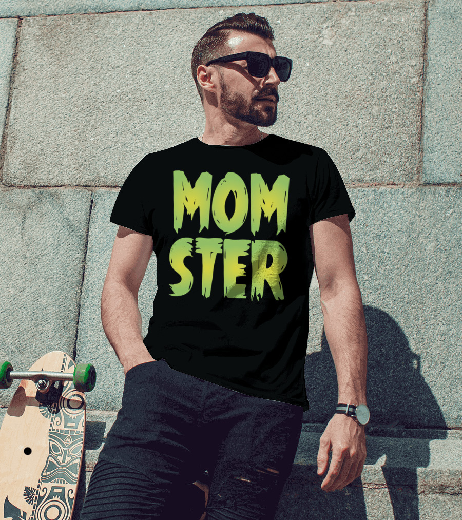 MOM-STER Green Halloween Relaxed Fit Costume T-Shirt