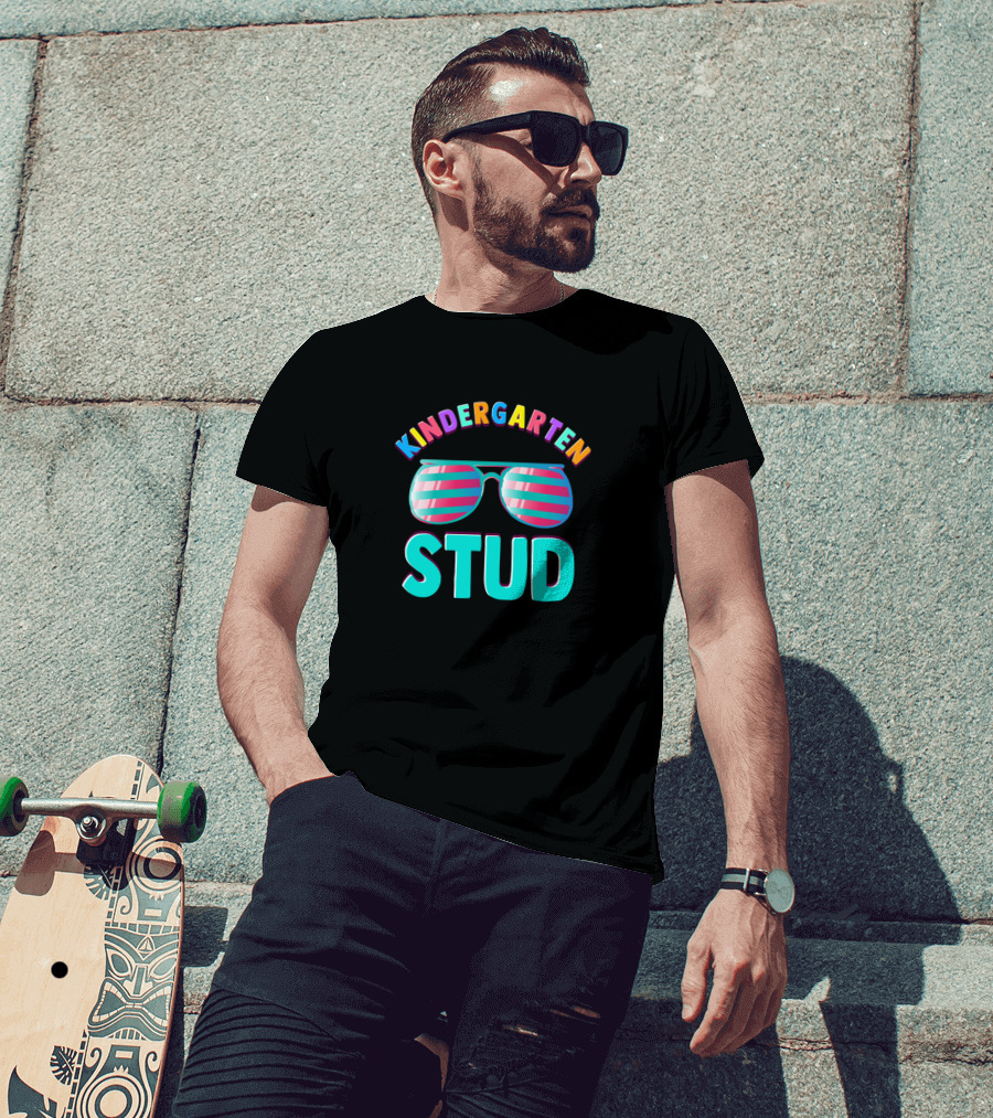 Kindergarten Stud Funny Back To School Sunglasses T-Shirt
