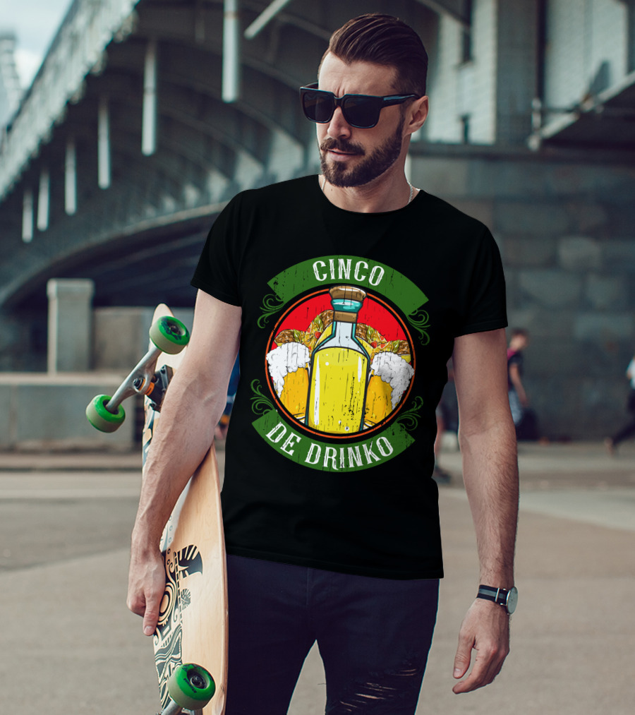 Cinco De Drinko Tequila And Beer T-Shirt