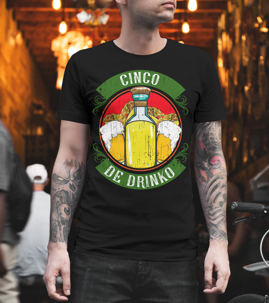 Cinco de Drinko Tequila and Beer T-Shirt