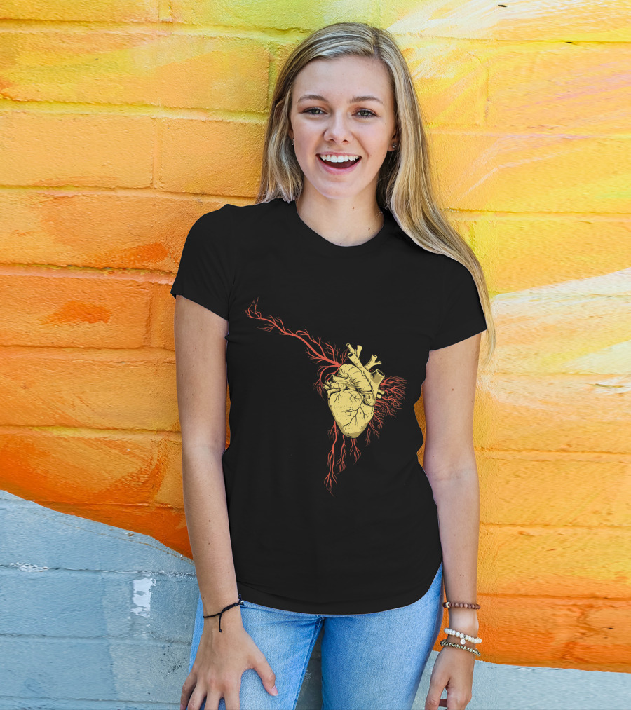 Heart Hispanic Heritage Month National Latino Culture Anatomical Heart T-Shirt