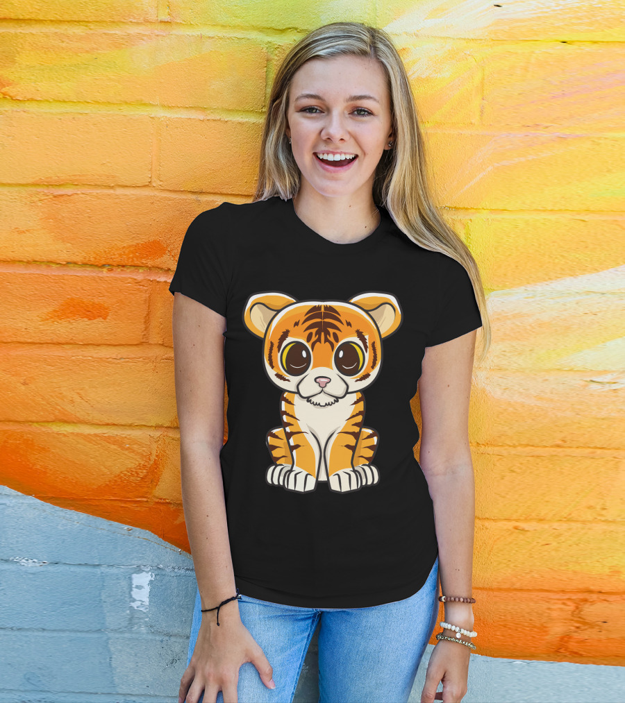 Kawaii Tiger International Tiger Day Cute Tiger T-Shirt