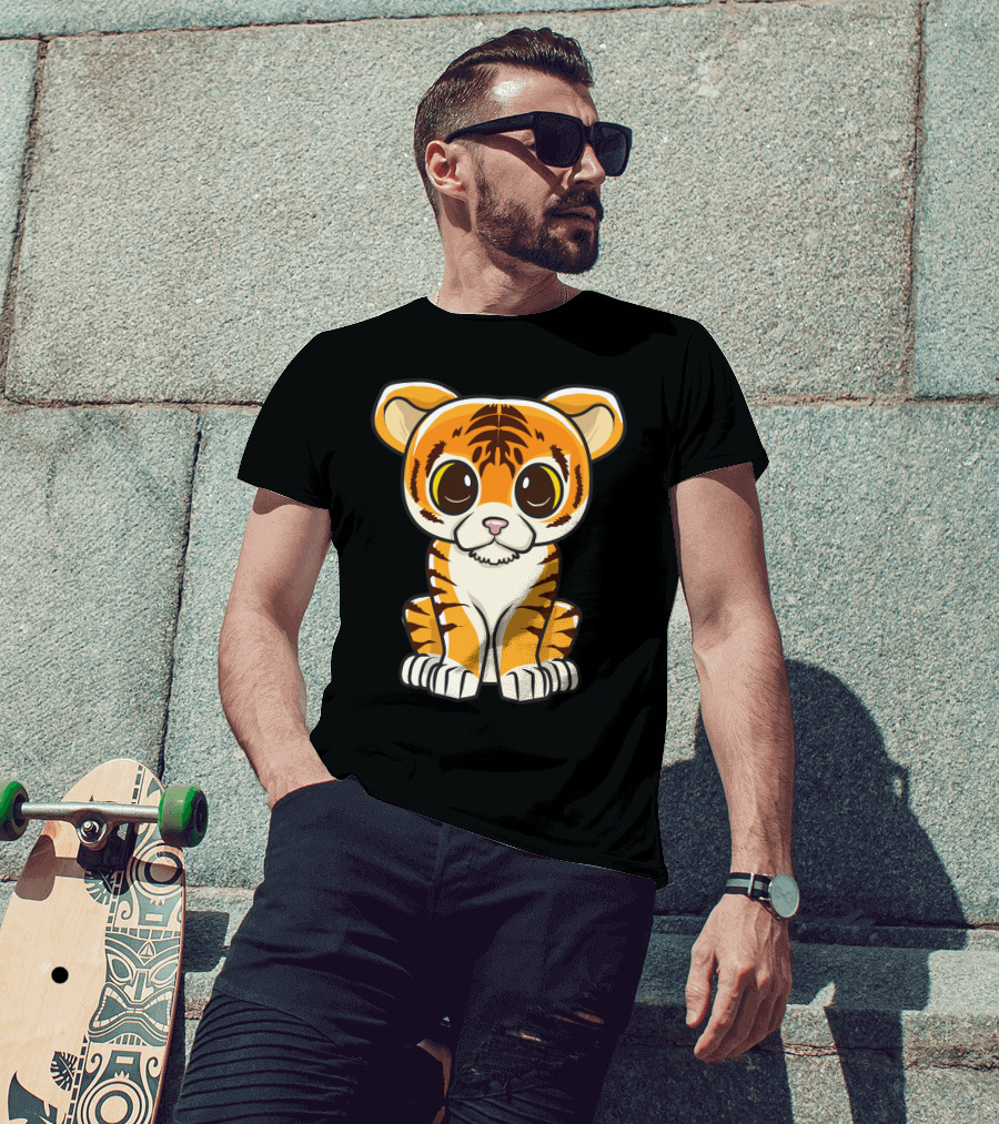 Kawaii Tiger International Tiger Day Cute Tiger T-Shirt