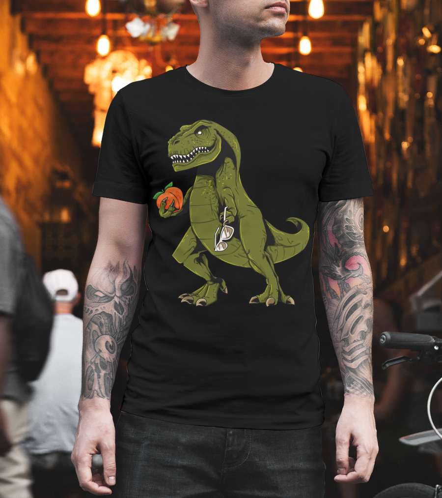 State of Georgia Dinosaur Holding Peach Funny Sweet Georgia Peach T-Shirt