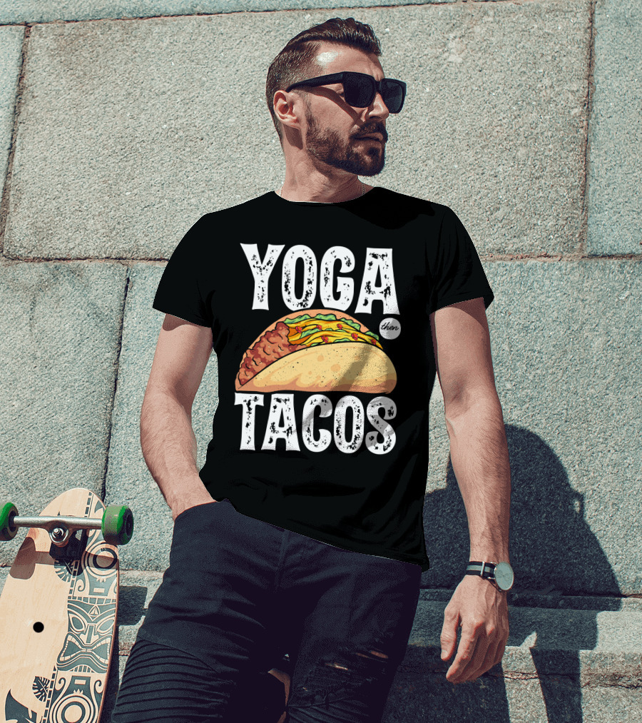 Yoga Then Tacos Cinco De Mayo Namaste Meditation Mood T-Shirt